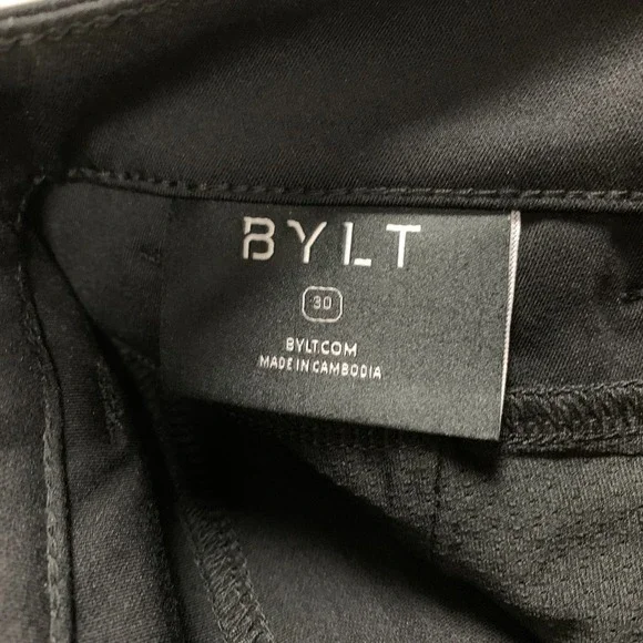BYLT Everyday Pant 2.0 Men's 30 x 30 Black Slim Fit Elite+ Wrinkle Free NWT $128